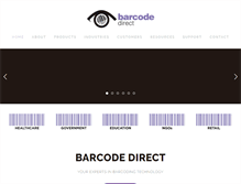 Tablet Screenshot of barcodedirect.com.au